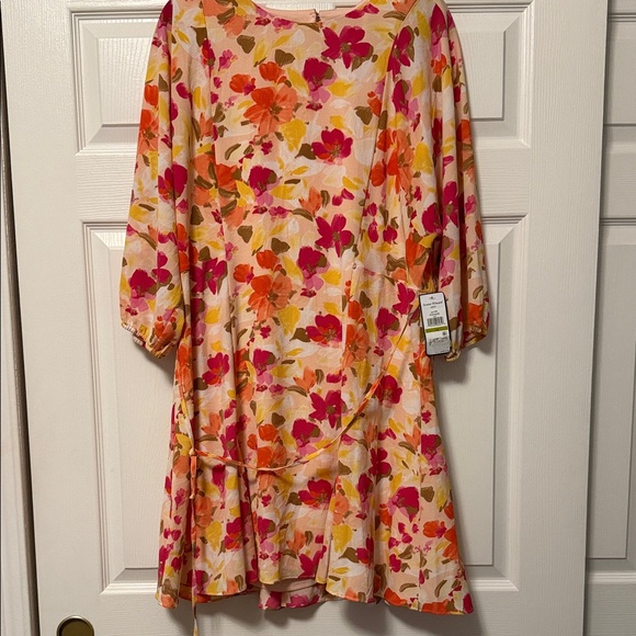 NWT Jessica Howard Floral Dress in Pink and Orange size 14 - Picture 1 of 5